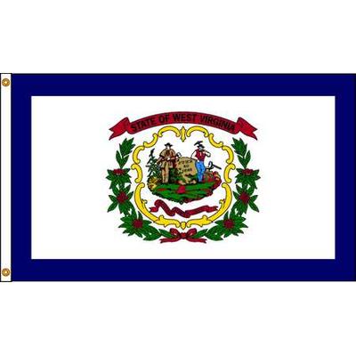 NYLGLO 145870 West Virginia Flag,4x6 Ft,Nylon
