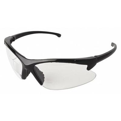 KLEENGUARD 20389 V60 30-06 Dual Readers Safety Glasses, Clear Lenses, +2.5