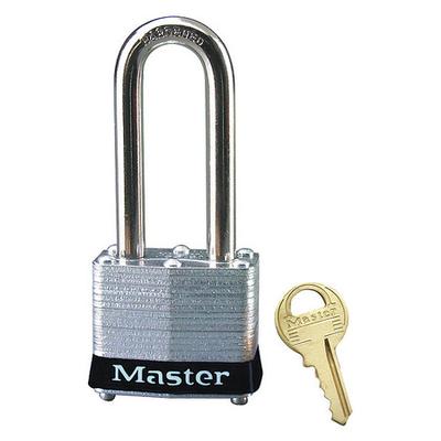 MASTER LOCK 3LHBLK Lockout Padlock,KD,Black,1-1/4"H