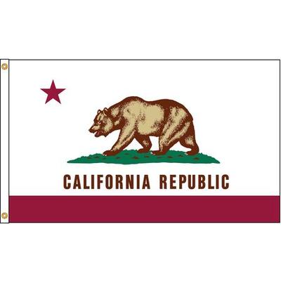 NYLGLO 140470 California Flag,4x6 Ft,Nylon