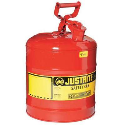 JUSTRITE 7150100 5 gal. Red Steel Type I Safety Can for Flammables