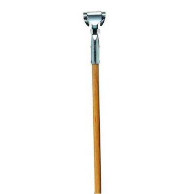 TOUGH GUY 1TZG8 Dust Mop Handle, Clip-On, 60 in L, Wood