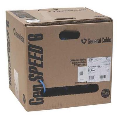 GENSPEED 7133840 Cable,Cat 6,23 AWG,1000 ft,Blue