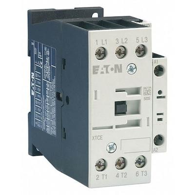EATON XTCE025C10TD IEC Magnetic Contactor, 3 Poles, 24 V DC, 25 A, Reversing: No