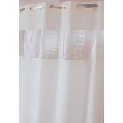 HOOKLESS HBH41BUB05W Shower Curtain, Polyester with Vinyl Bubble Look Window,