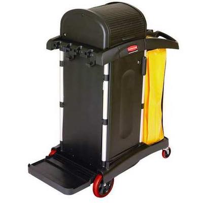 RUBBERMAID COMMERCIAL FG9T7500BLA 22"W 7.25 cu. ft. Janitor Cleaning Cart
