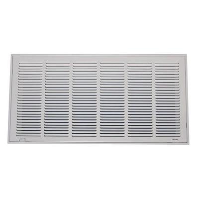 ZORO SELECT 4MJU1 Filtered Return Air Grille, 20 X 30, White, Steel