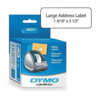 DYMO 30321 Printer Label, 1-4/10" 3-1/2" L