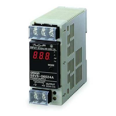 OMRON S8VS-06024A DC Power Supply,24VDC,2.5A,50 60Hz
