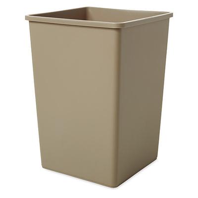 RUBBERMAID COMMERCIAL FG395800BEIG 35 gal Square Trash Can, Beige, 19 1/2 in