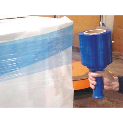 ZORO SELECT 15A925 Hand Stretch Wrap 5" x 1000 ft., Blue