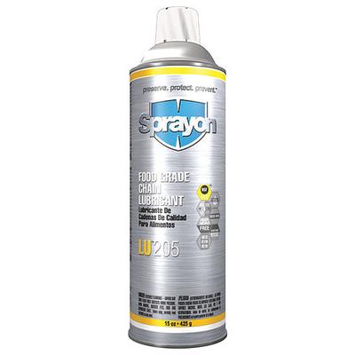 SPRAYON S00205000 Food Grade Chain Lubricant, Aerosol, 15 Oz.