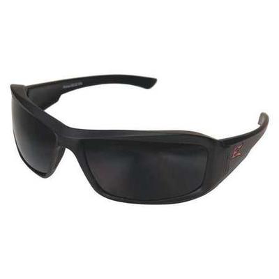 EDGE EYEWEAR XB136 Safety Glasses, Wraparound Smoke Polycarbonate Lens,