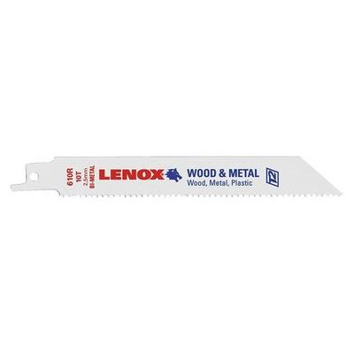 LENOX 20493B610R 6" L x 10 TPI General Purpose Cutting Bi-metal Reciprocating