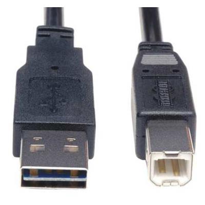 TRIPP LITE UR022-006 Reversible USB Cable,Black,6 ft.