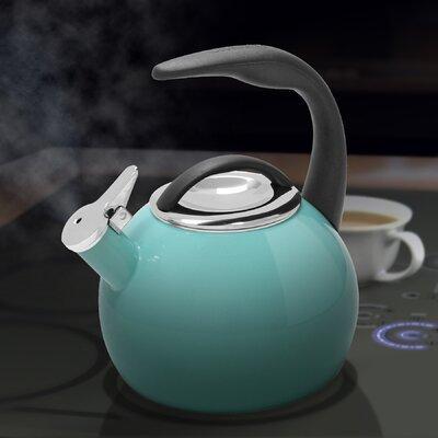 Chantal Anniversary 2 qt. Enamel on Steel Stovetop tea kettle Enameled | 9.5 H x 7.375 W x 9 D in | Wayfair 37-ANN RE