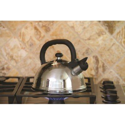 Cook Pro 3 Qt. Stainless Steel Whistling Stovetop Kettle Stainless Steel in Gray | 8.25 H x 8.75 W x 8.75 D in | Wayfair 404S