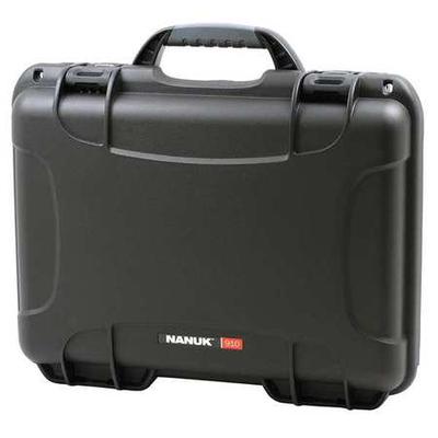 NANUK CASES 910S-000BK-0A0 Black Protective Case, 14.3"L x 11.1"W x 4.7"D