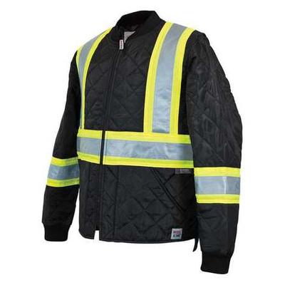 TOUGH DUCK S43211 Men's Black Polyester Safety Jacket size M