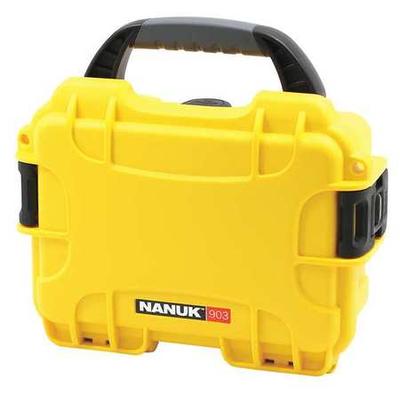 NANUK CASES 903-0004 Yellow Protective Case, 9.1"L x 6.8"W x 3.8"D