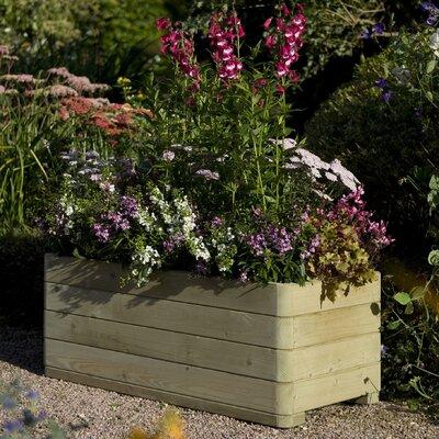 Rowlinson Wood Planter Box Wood in Brown, Size 15.4 H x 39.4 W x 19.7 D in | Wayfair A058