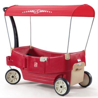 Step2 Wagons & Riding Toys All Around Canopy Ride-On Plastic in Red | 39.5 H x 19.5 W in | Wayfair 822799