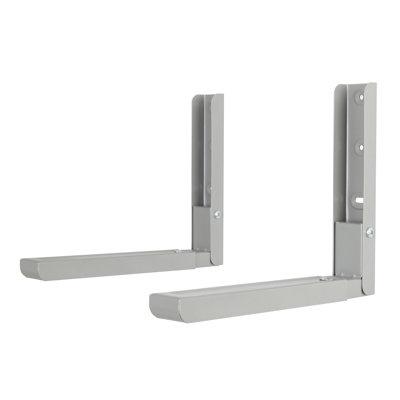Rebrilliant Langille Universal Wall-Mounted Microwave Bracket in White | 8.66 H x 19.69 D in | Wayfair BD09462AA9B14D5886BF1053F284F368
