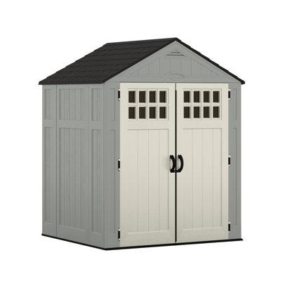 Suncast 6 ft. 3 in. W x 5 ft. 6 in. D Resin Storage Shed in Brown | 92.75 H x 75 W x 65 D in | Wayfair BMS6512D
