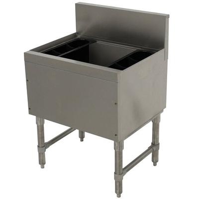 Advance Tabco PRI-19-48-10 Prestige Series Stainless Steel Underbar Ice Bin with 10-Circuit Cold Plate - 20" x 48"