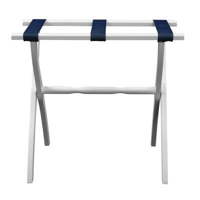 Gate House Furniture Folding Wood Luggage Rack Wood in Blue/White | 20 H x 23 W x 13 D in | Wayfair 1403n