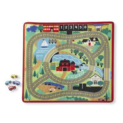 Melissa & Doug Round the Town Road Playmat in Brown/Green | 36 H x 36 W in | Wayfair 9400