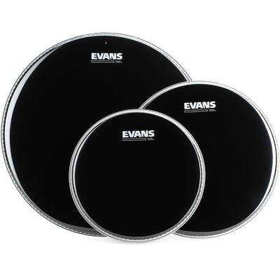 Evans Black Chrome 3-piece Tom Pack - 10/12/16 inch