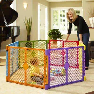 Toddleroo by North States Superyard Traveller Panel Play Yard Plastic | 26.88 H x 35.5 W x 8 D in | Wayfair 8769