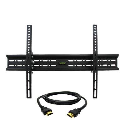 MegaMounts Tilt Wall Mount for Holds up to 130 lbs in Black | 2 H x 4 W x 25.5 D in | Wayfair 95093704M