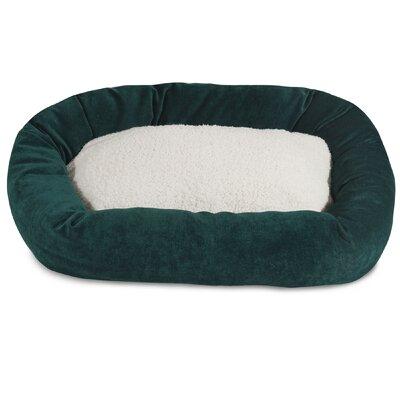Majestic Pet Products Villa Sherpa Bolster Polyester/Cotton in Blue | 7 H x 19 W x 24 D in | Wayfair 78899554051