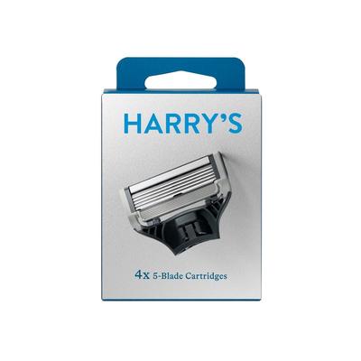 Harry's 5-Blade Men's Razor Blade Refills – 4 Cartridges – Compatible with All Harry's Razors and Flamingo Razors