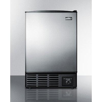 Summit Appliance 12 lb. Daily Production Freestanding Ice Maker, Stainless Steel, Size 25.25 H x 15.25 W x 18.25 D in | Wayfair BIM25