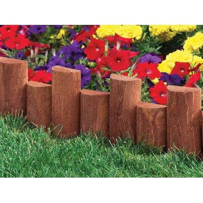 Greenes Fence 7 in. H x 1.5 ft. W 12 Pack Half Log Edging Wood Fence Panel Wood in Brown | 7 H x 216 W x 1.5 D in | Wayfair RC32B-12PK