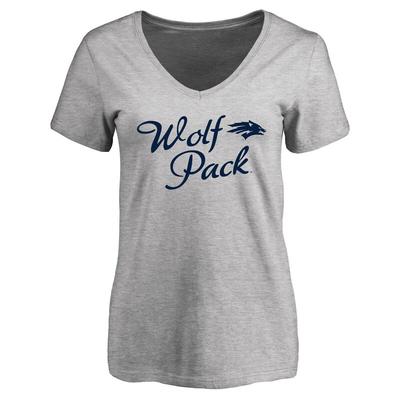 Women's Ash Nevada Wolf Pack Dora T-Shirt
