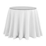 Essential Skirted Side Table - Super White Twill, 30