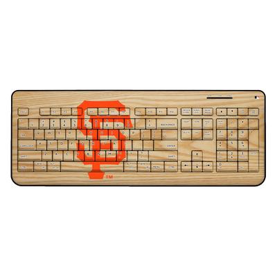 "San Francisco Giants Wood Print Wireless USB Keyboard"