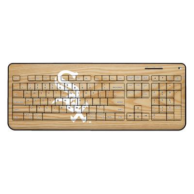 "Chicago White Sox Wood Print Wireless USB Keyboard"