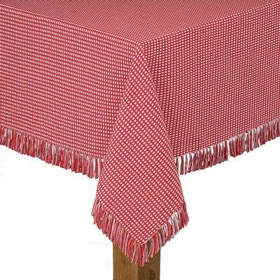 August Grove® Chesnut Gingham 100% Cotton Tablecloth in Red | 60 D in | Wayfair C991914F5AA24B19B0056D38B41FD26F