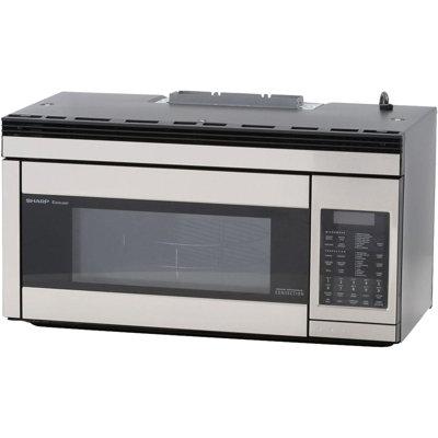 Sharp 30" 1.1 cu.ft. Over-the-Range Convection Microwave, Stainless Steel in Gray | 16.3 H x 29.9 W x 15.4 D in | Wayfair R1874T