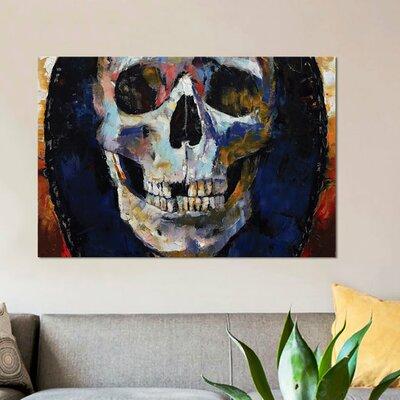 East Urban Home 'Grim Reaper' Painting Print on Canvas in Brown/Gray | 12 H x 18 W x 1.5 D in | Wayfair ESUR8896 37473801