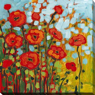 Picture Perfect International Poppies I by Jennifer Lommers Painting Print on Wrapped Canvas in White | 36 H x 36 W x 1.5 D in | Wayfair