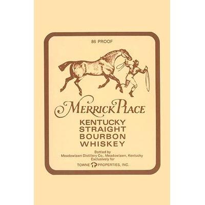 Buyenlarge Merrick Place Kentuck Straight Bourbon Whiskey - Advertisements Print in Brown | 42 H x 28 W x 1.5 D in | Wayfair 0-587-33406-1C2842