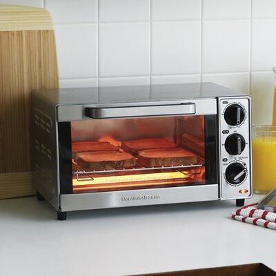 Hamilton Beach 4 Slice Toaster Oven in Gray, Size 8.7 H x 14.96 W x 11.5 D in | Wayfair 31401