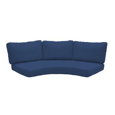 TK Classics Indoor/Outdoor Replacement Cushion Set Acrylic in Blue, Size 6.0 H x 77.0 W x 28.0 D in | Wayfair 020CUSHION-CURVED-NAVY