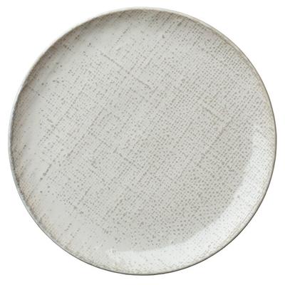 Luzerne Knit by Oneida 1880 Hospitality L6800000133C 8 1/4" Porcelain Coupe Plate - 24/Case